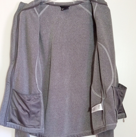 Spyder gray youth zip up hoodie with thumb holes size large - Picture 8 of 9